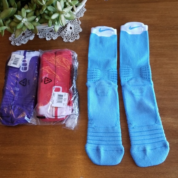 light blue basketball socks